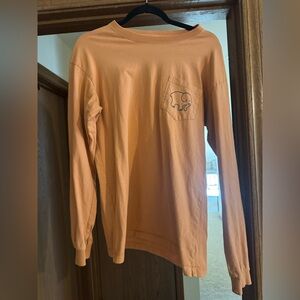 Ivory Ella Orange Long Sleeve Shirt with Gray Elephant